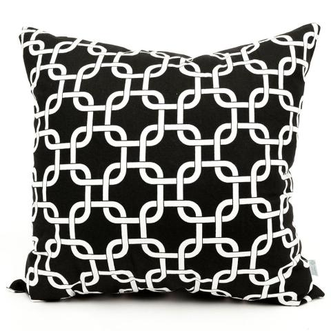 Majestic Home Black Links Large Pillow