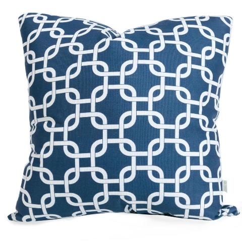 Majestic Home Navy Blue Links Extra Large Pillow