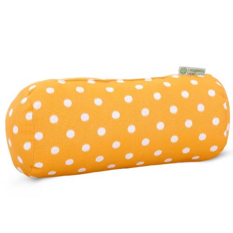 Majestic Home Citrus Ikat Dot Round Bolster Pillow