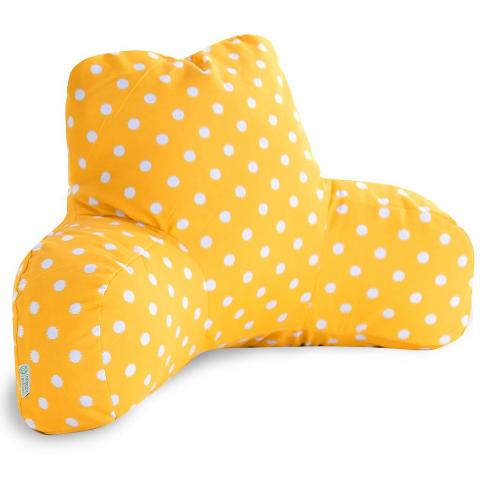 Majestic Home Citrus Ikat Dot Reading Bean Bag Pillow