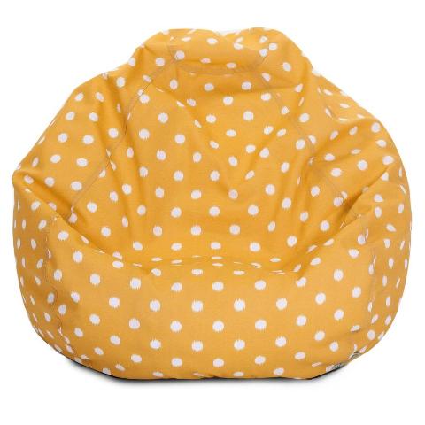 Majestic Home Citrus Ikat Dot Small Classic Bean Bag