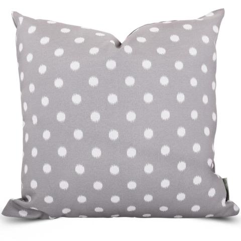 Majestic Home Gray Ikat Dot Extra Large Pillow