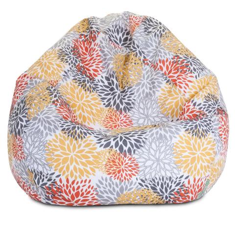 Majestic Home Citrus Blooms Small Classic Bean Bag