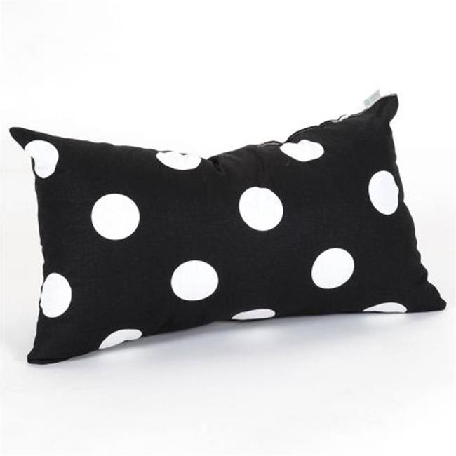 Majestic Home Black Large Polka Dot Small Pillow