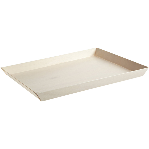 210SAMBQ274 Rectangular Samurai Wooden Serving Tray- Pack Of 100