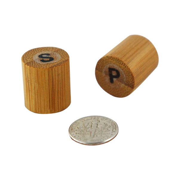 Picture of PacknWood 210BKPS 0.67 In. Bamboo Mini Salt & Pepper Set- Pack Of 100