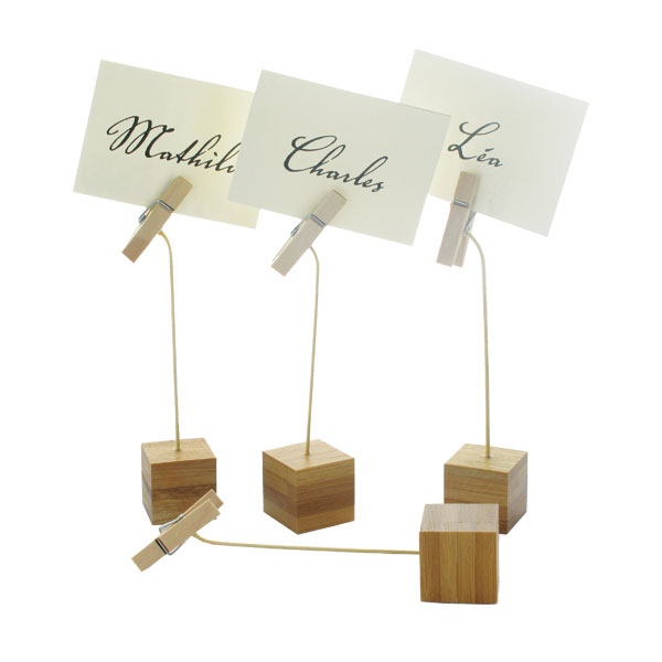 5.1 In. Nak Sign Clip With Bamboo Base, Pack Of 144