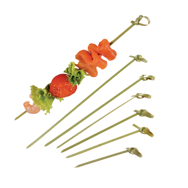 Picture of PacknWood 209BBBCL105 4.1 In. Noshi Bamboo Looped Skewer- Pack Of 2000