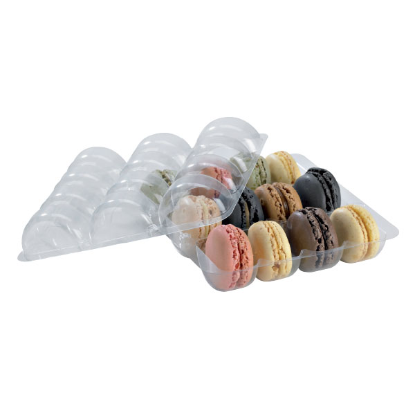 Picture of PacknWood 210MACINS12 Rectangular Insert- 12 Macarons - 6 x 5.4 x 0.8 In- Pack Of 150