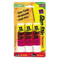 Picture of Avery Dennison 164 Clear Application Permanent Glue Stic&#44; .26 Oz&#44; Stick&#44; 3 Per Pack