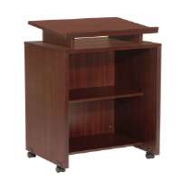 248630MH Mobile Lectern In Mahogany Finish