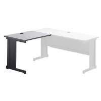 Furniture 24 D X 30 in H, 36 in W X Laminate Top With Steel Frame, Gray
