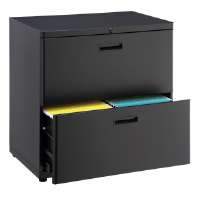 248986BK 30 Lateral File Cabinet 2 Drawer Charcoal