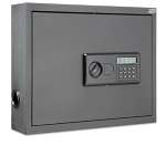 Wall-Mount Laptop Security Cabinet, Charcoal