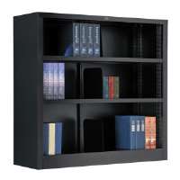 Picture of Famous Brand 277440BK Bookcase 3 Openings 36 W X 12 D X 42 H In.&#44; Black