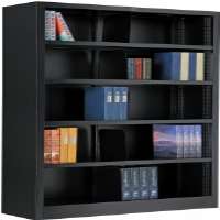 Picture of Famous Brand 277441BK Bookcase 5 Openings 36 W X 12 D X 60 H In.&#44; Black