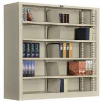 Picture of Famous Brand 277441PY Bookcase 5 Openings 36 W X 12 D X 60 H In.&#44; Putty