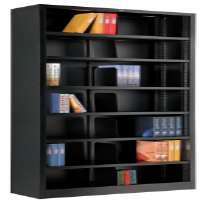 Picture of Famous Brand 277442BK Bookcase 7 Openings 36 W X 12 D X 84 Hin.&#44; Black