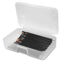Picture of Gem Office Products 34104 Pencil Box Clear