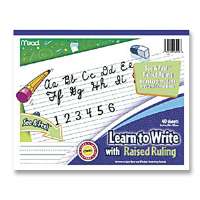 Picture of DDI 944540 Mead Writing Raised Ruling Learn to Write Tablet - 7 Count  40 Sheets Case of 7