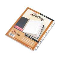 61213 One Step Index System- Numbered 1 12- 12 Tabs- Clear