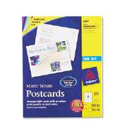 Picture of Avery Dennison 8387 Inkjet Compatible Postcards&#44; Four Per Sheet&#44; 200 Cards Per Box