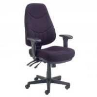 921359BK 8 Way Adjustable Fabric Executive Chair Black