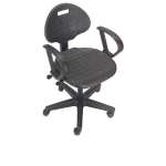 A203TM-19C2ARM Puncture Proof Ergonomic Polyurethane Chair With Armrests