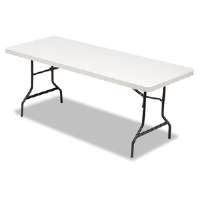 Picture of Alera ALE65600 Resin Rectangular Folding Table&#44; Square Edge Platinum