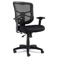 Picture of Alera ALEEL42BME10B Elusion Series Mesh Medium Back Swivel Tilt Chair&#44; Black