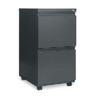 Picture of Alera ALEPB542819CH Two Drawer Mobile Pedestal File With Full Length Pull Charcoal