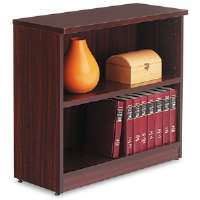 Picture of Alera ALEVA633032MY Valencia Series Bookcase- 2 Shelves- Mahogany