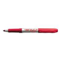 Picture of Bic America GPM11 RED Mark-It Permanent Markers&#44; Fine Point&#44; Rambunctious Red&#44; Dozen