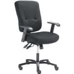 Big & Tall Ergo Manager Chair, Fabric Upholstery, Black