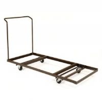 T30-96 Rectangular Folding Table Truck - Brown - Holds 12 Tables - Heavy Duty