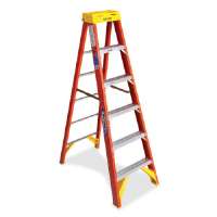 WER6206 Fiberglass Step Ladder, 6 Ft.