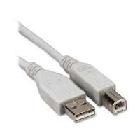 11150 A-B Usb Cable Plug And Play 6 Ft. Gray