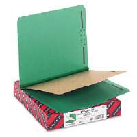 Smead Manufacturing 13733 Pressboard Classification Folders, Letter, Four-Section, Green, 10 Box