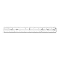 1488 Standard Metric Ruler, Clear