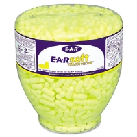 Picture of 3M 247-391-1004 soft Neon Tapered Earplug Refill&#44; Cordless&#44; Yellow&#44; 500 - Box