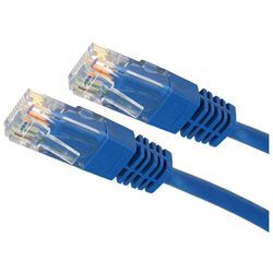 Picture of 4Xem 4XC5EPATCH10BL 10 ft Cat5e Molded RJ45 UTP Patch Cable - Blue