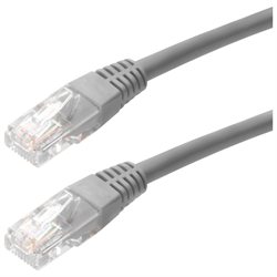 Picture of 4Xem 4XC5EPATCH3GR 3 ft Cat5e Molded RJ45 UTP Patch Cable - Grey