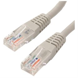 Picture of 4Xem 4XC6PATCH1GR 1 ft Cat6 Molded RJ45 UTP Patch Cable - Grey