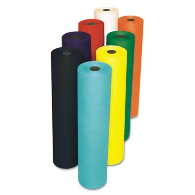 Pacon 63004 Rainbow Duo-Finish Colored Kraft Paper, 35 lbs., 48 x 200 ft, White