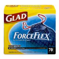 Picture of Clorox 70358 Trash Bags- Stretchable- 30 Gallon Black
