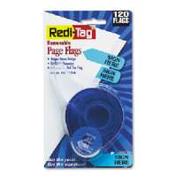 81034 Arrow Message Page Flags In Dispenser- Sign Here- Blue