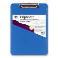 Picture of Charles Leonard 89715 Plastic Clipboard Rubber Grip - Letter&#44; Neon Blue