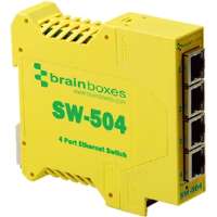 Picture of Brainboxes SW-504 Industrial Unmanaged Ethernet Switch 4 Ports