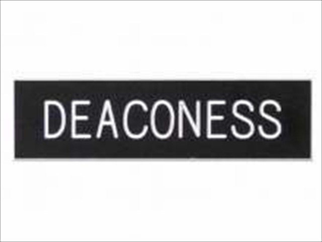 79730 Badge Deaconess Pin Back 0.62 x 2 Plastic