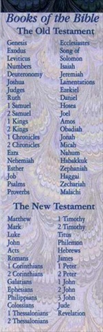 Picture of Broadman Holman 465019 Bookmark Books Of The Bible Purple